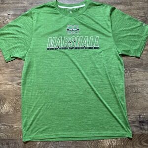 Marshall University Thundering Herd Dri-Fit Green Shirt Men's Colosseum‎ XL